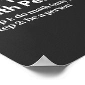 Wie man eine mathematische Person ist Poster (Ecke)