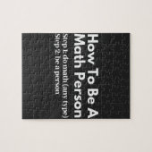 Wie man eine mathematische Person ist Puzzle (Horizontal)