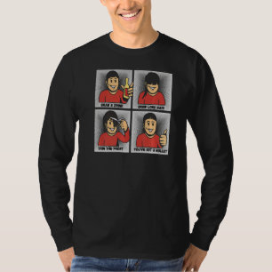 Wie man eine Mulle für Männer anbaut, wird hinten T-Shirt