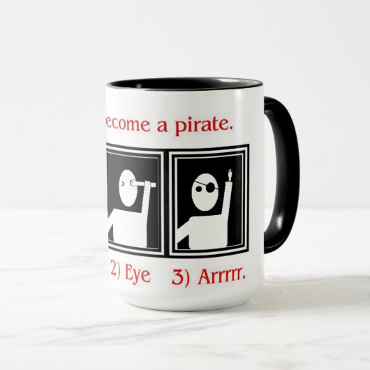 Wie man eine Piraten-Tasse ist Tasse (VorderseiteRechts)