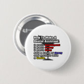 Wie man eine Zahnärztin macht Button (Vorne & Hinten)