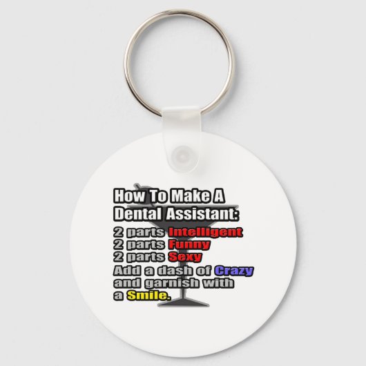 Wie man eine Zahnärztin macht Schlüsselanhänger (Vorderseite)
