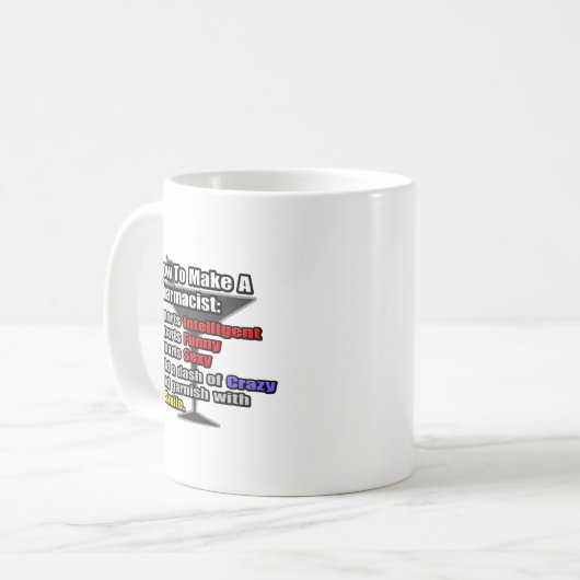 Wie man einen Apotheker macht Kaffeetasse (Vorderseite Links)