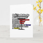 Wie man einen Archäologen macht Karte (Gelbe Blume)