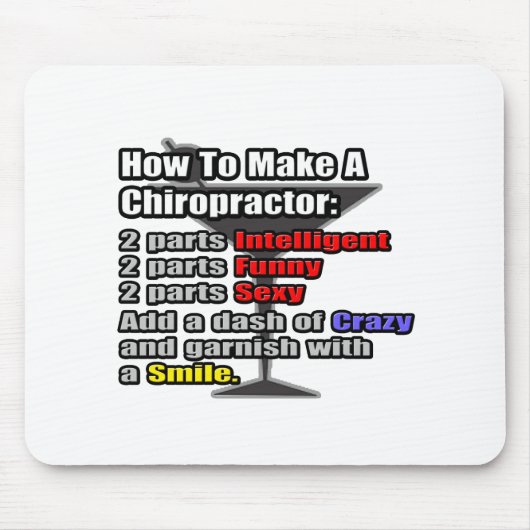 Wie man einen Chiropraktor macht Mousepad (Vorne)