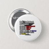 Wie man einen Geologen macht Button (Vorne & Hinten)