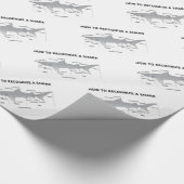 Wie man einen Haifisch erkennt (Biologie-Spaß) Geschenkpapier (Ecke)
