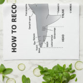 Wie man einen Haifisch erkennt (Biologie-Spaß) Geschirrtuch (Gefaltet)