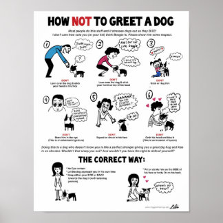 Wie man einen Hund (11" x 14") kid-freundlich nich Poster