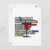 Wie man einen Physiotherapeuten macht Postkarte (Vorne/Hinten)