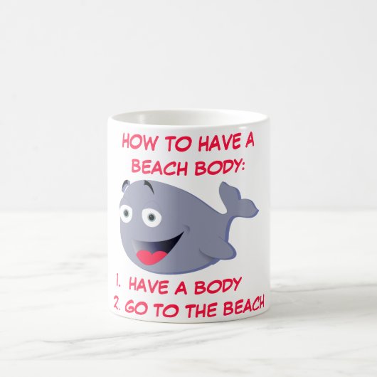 Wie man einen Strandkorpus hat, lustiger Sommer Kaffeetasse (Mittel)