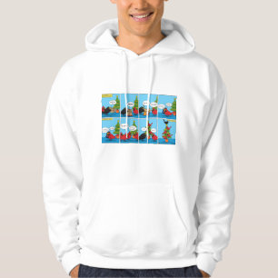 Wie man einen Weihnachtsbaum Comic dekoriert Hoodie