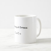 Wie man Emacs, die Tasse verlässt (VorderseiteRechts)