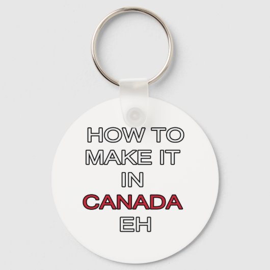 WIE MAN ES IN KANADA EH MACHT! SCHLÜSSELANHÄNGER (Vorderseite)