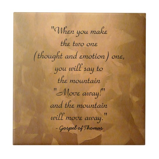 Wie man Evangelium von Thomas betet Fliese (Vorderseite)