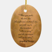 Wie man Evangelium von Thomas betet Keramik Ornament (Vorne)