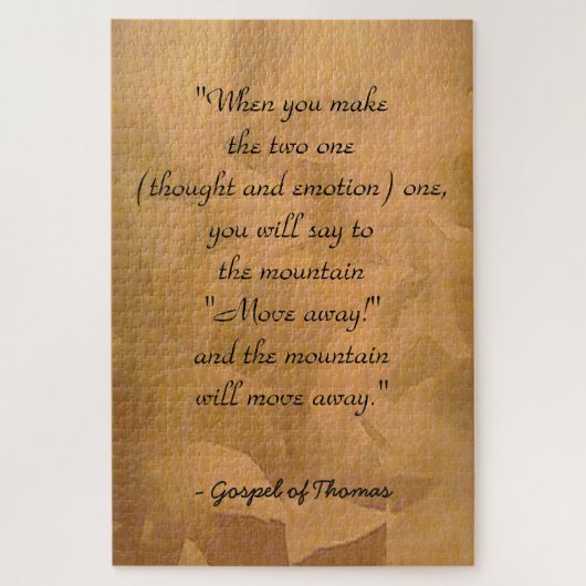 Wie man Evangelium von Thomas betet Puzzle (Vertikal)