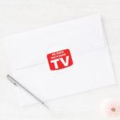 Wie man Fernsehen sieht Runder Aufkleber (Umschlag)