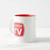 Wie man Fernsehen sieht Zweifarbige Tasse (Vorderseite Links)