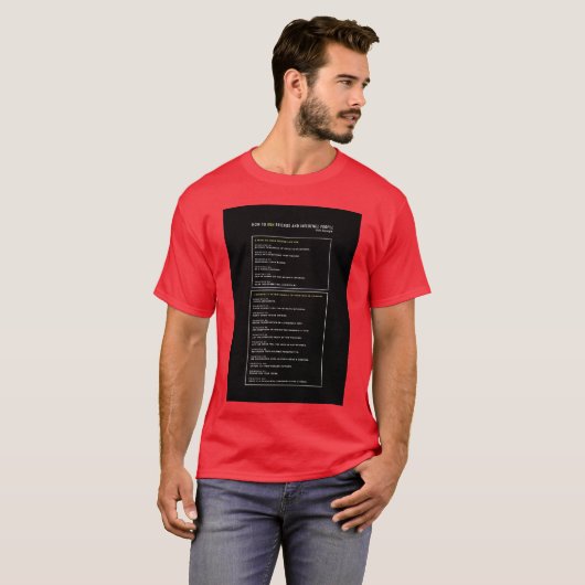 Wie man Freunde gewinnt und Menschen beeinflusst D T-Shirt (Vorne ganz)