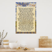 Wie man glücklich ist poster (Küche)