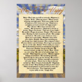 Wie man glücklich ist poster (Vorne)