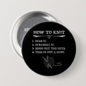 Wie man Halloween-Stil Strick Button (Vorne & Hinten)