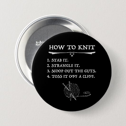 Wie man Halloween-Stil Strick Button (Vorne & Hinten)