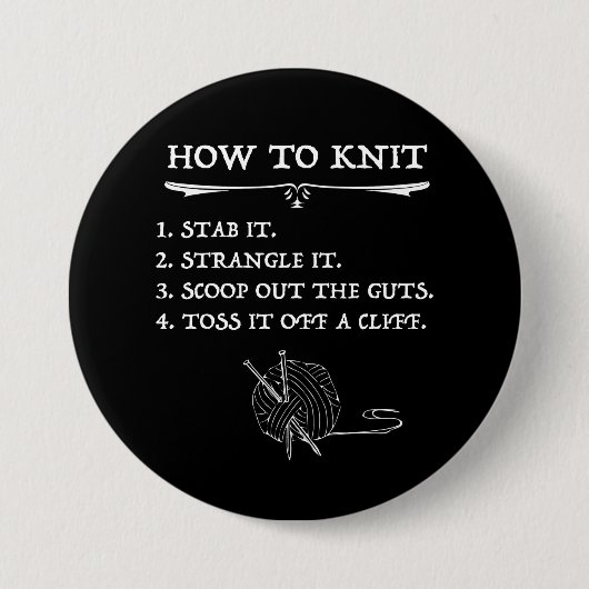 Wie man Halloween-Stil Strick Button (Vorderseite)