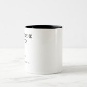 Wie man heißen Tee trinkt Zweifarbige Tasse (Mittel)