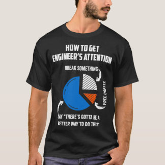 Wie man Ingenieure auf das Geschenk eines lustigen T-Shirt