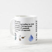 Wie man Kaffee-oder Tee-Tasse - Neuheits-Geschenk Kaffeetasse (Vorderseite Links)