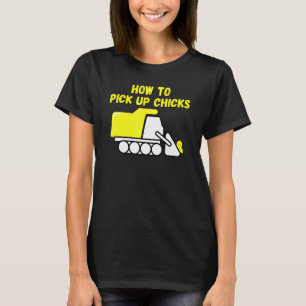Wie man Küken aufliest Männer Süßes Huhn Kinder T-Shirt