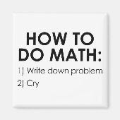 Wie man Math macht Magnet (Vorne)