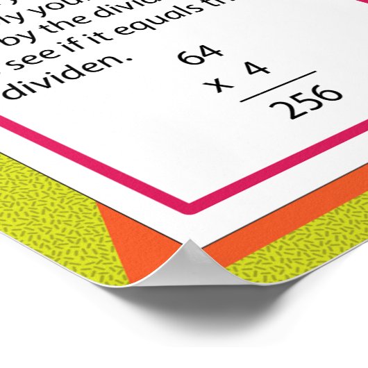 Wie man Math Poster aufteilt (Ecke)
