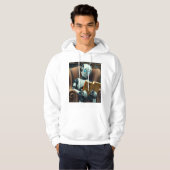 Wie man menschliches männliches, gehobenes Sweatsh Hoodie (Vorne ganz)
