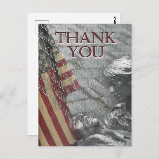 Wie man Militärveteranen dankt Postkarte (Vorne/Hinten)
