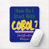 Wie man mit Cobol-Programmiercodes-T-Shirt beginnt Mousepad (Mit Mouse)