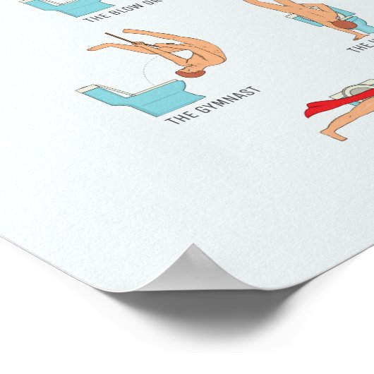 Wie man mit Morgenholz pinkelt (passt auf alle A4- Poster (Ecke)