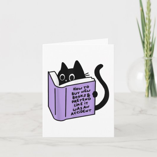 Wie man neue Bücher und Lampen kauft, so tun, als  Karte (Vorderseite)