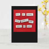 Wie man Poesie macht Karte (Gelbe Blume)