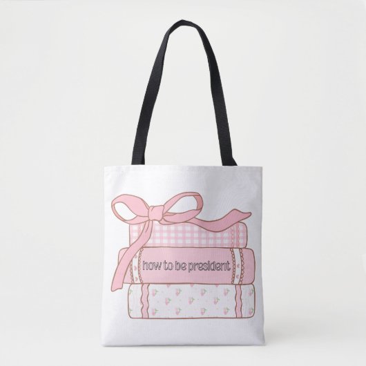 Wie man Präsident wird Girly Books Design | Cute P Tasche (Vorderseite)