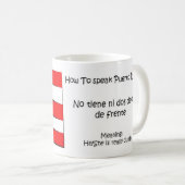 Wie man Puertorikaner spricht Kaffeetasse (VorderseiteRechts)