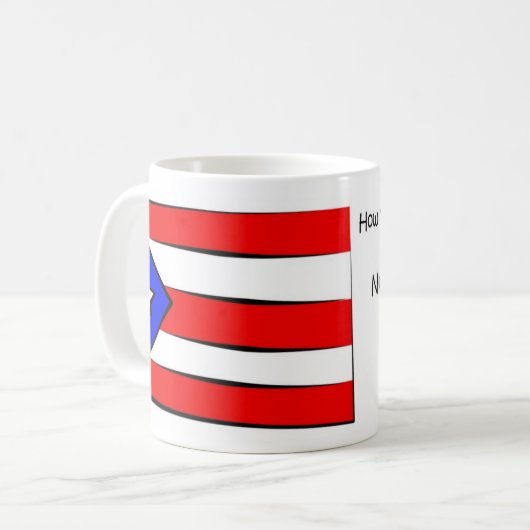 Wie man Puertorikaner spricht Kaffeetasse (Vorderseite Links)