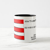 Wie man Puertorikaner spricht Zweifarbige Tasse (Mittel)