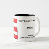 Wie man Puertorikaner spricht Zweifarbige Tasse (VorderseiteRechts)