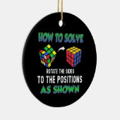 Wie man Puzzle Cube löst Keramik Ornament (Rechts)