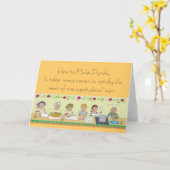 Wie man Pyrohy herstellt Karte (Gelbe Blume)