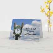 Wie man sagt, ob man älter wird, Spaß zum Geburtst Karte (Gelbe Blume)