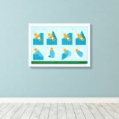 Wie man schlaffen kann leinwanddruck (Insitu (Holzboden))